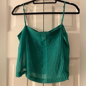 Sheer Green Spaghetti Strap